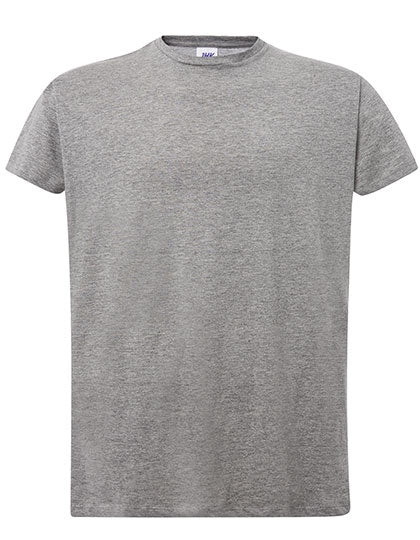 Ladies´ Curves T-Shirt in Grey Melange, Größe XL