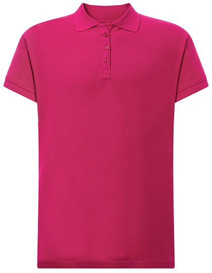 Ladies´ Curves Polo in Fuchsia, Größe XL