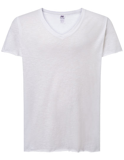 Ladies´ Curves Slub T-Shirt in White, Größe XL
