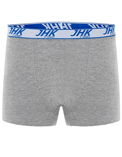 Men´s Short Boxer Briefs (3 Pack) in Grey Melange, Größe XXL