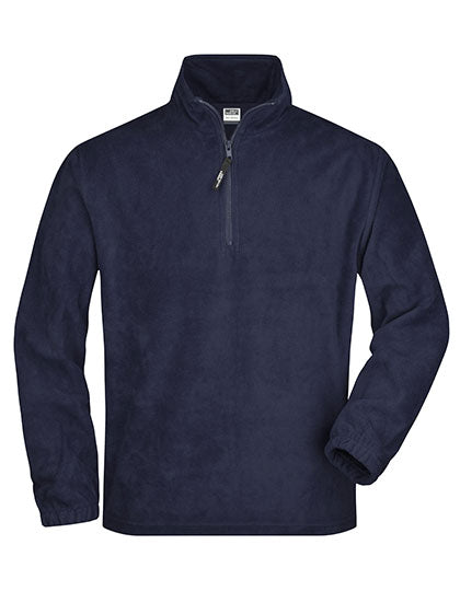 Half-Zip Fleece in Navy, Größe XXL
