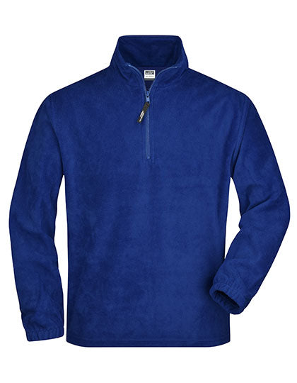 Half-Zip Fleece in Royal, Größe XXL