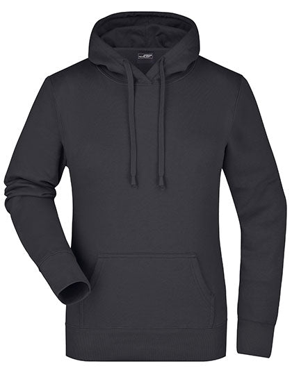 Ladies´ Hooded Sweat in Black, Größe XXL