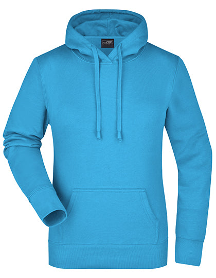 Ladies´ Hooded Sweat in Turquoise, Größe XXL