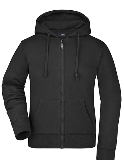 Ladies´ Hooded Jacket in Black, Größe XXL