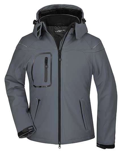 Ladies´ Winter Softshell Jacket in Carbon, Größe XXL