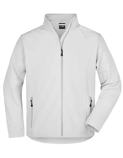 Men´s Softshell Jacket in Off White, Größe 3XL