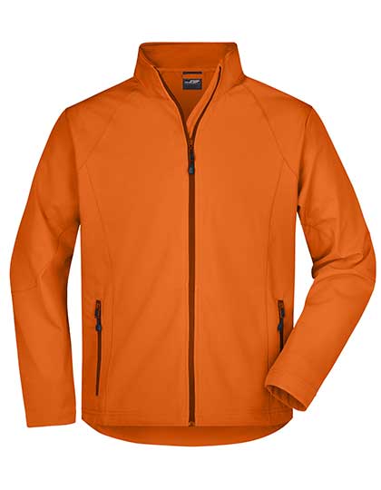 Men´s Softshell Jacket in Orange, Größe 3XL