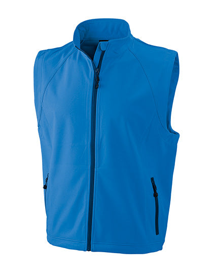 Men´s Softshell Vest in Azur, Größe 3XL