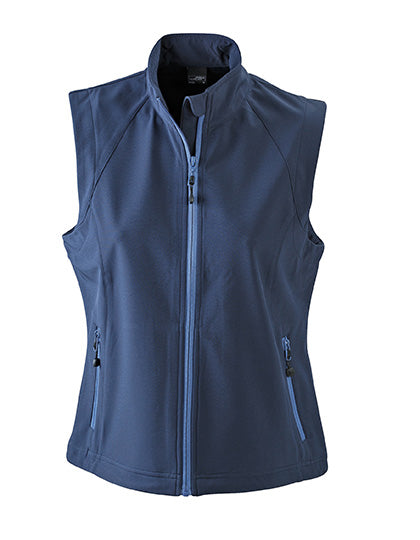 Ladies´ Softshell Vest in Navy, Größe XXL