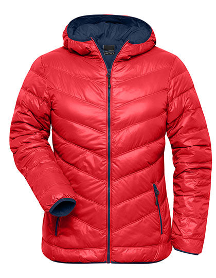 Ladies´ Down Jacket in Red, Größe XXL