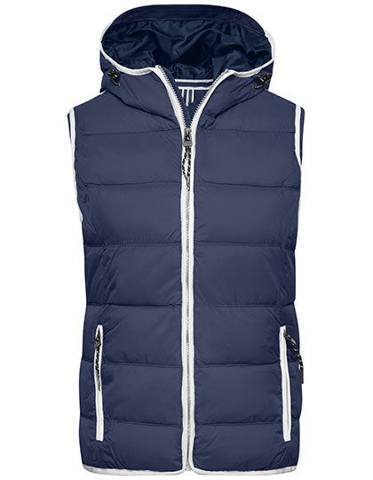 Ladies´ Maritime Vest in Navy, Größe XXL