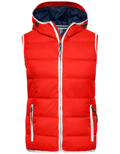 Ladies´ Maritime Vest in Red, Größe XXL