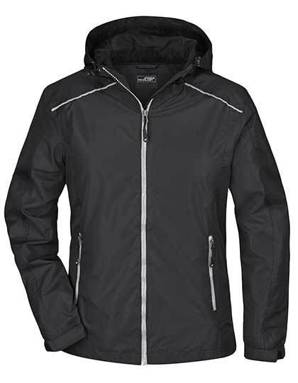 Ladies´ Rain Jacket in Black, Größe XXL