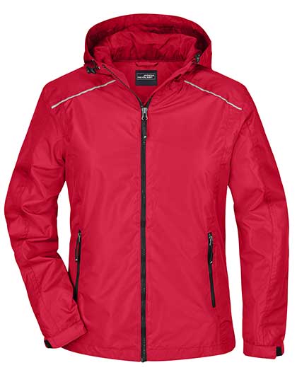 Ladies´ Rain Jacket in Red, Größe XXL