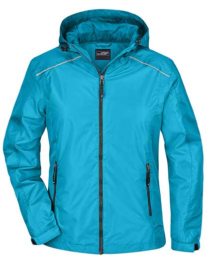 Ladies´ Rain Jacket in Turquoise, Größe XXL