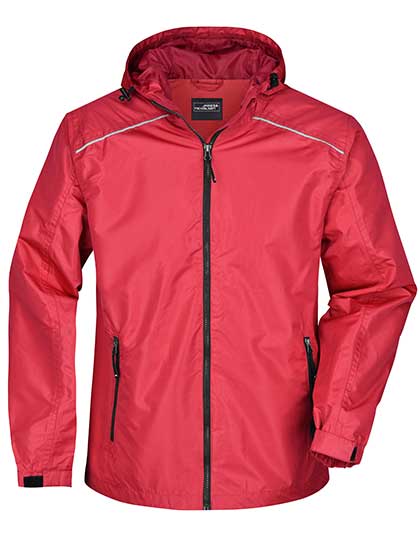Men´s Rain Jacket in Red, Größe 3XL