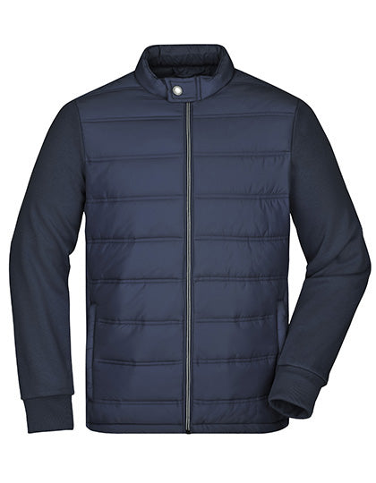 Men´s Hybrid Sweat Jacket in Navy, Größe 3XL