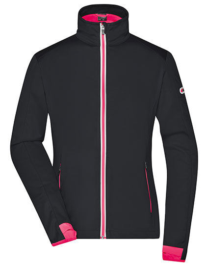 Ladies´ Sports Softshell Jacket in Black, Größe XXL