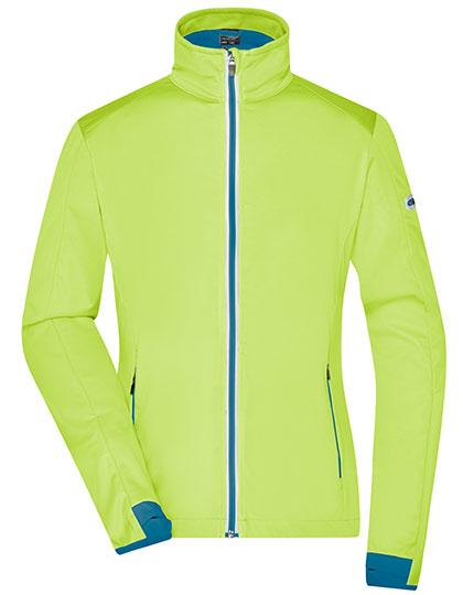 Ladies´ Sports Softshell Jacket in Bright Yellow, Größe XXL