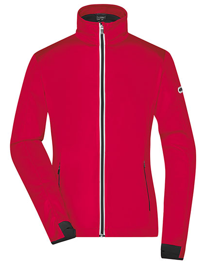 Ladies´ Sports Softshell Jacket in Light Red, Größe XXL