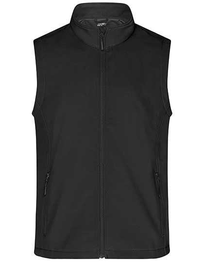 Men´s Promo Softshell Vest in Black, Größe 3XL