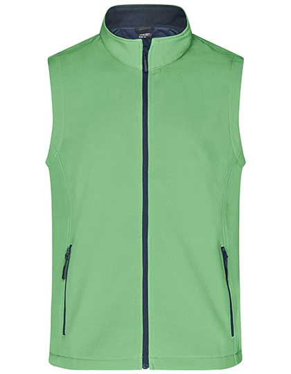 Men´s Promo Softshell Vest in Green, Größe 3XL