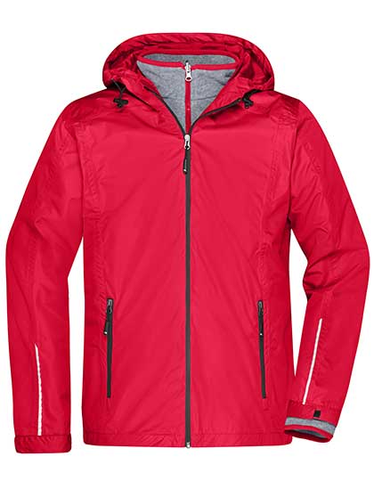 Men´s 3-in-1-Jacket in Red, Größe 3XL
