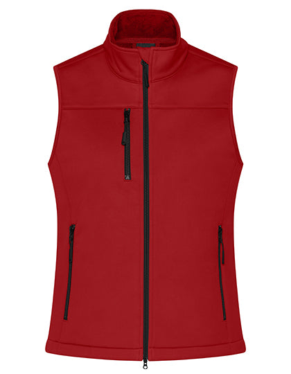 Ladies´ Softshell Vest in Red, Größe XXL