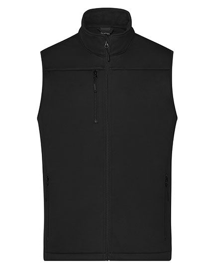 Men´s Softshell Vest in Black, Größe 3XL