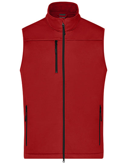 Men´s Softshell Vest in Red, Größe 3XL