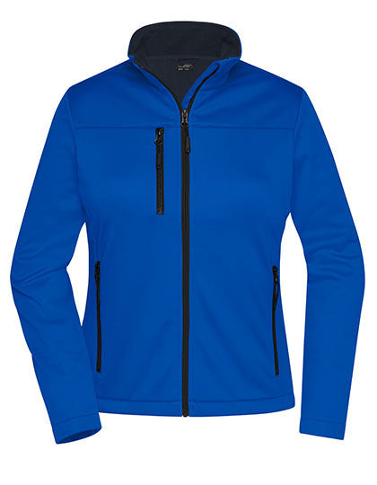 Ladies´ Softshell Jacket in Nautic Blue, Größe XXL