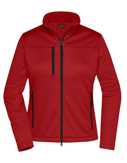Ladies´ Softshell Jacket in Red, Größe XXL