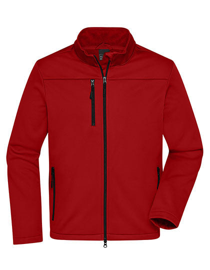 Men´s Softshell Jacket in Red, Größe 3XL