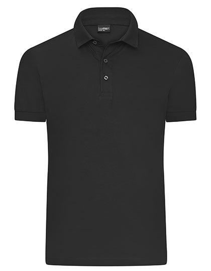 Men´s Mercerised Polo in Black, Größe 3XL