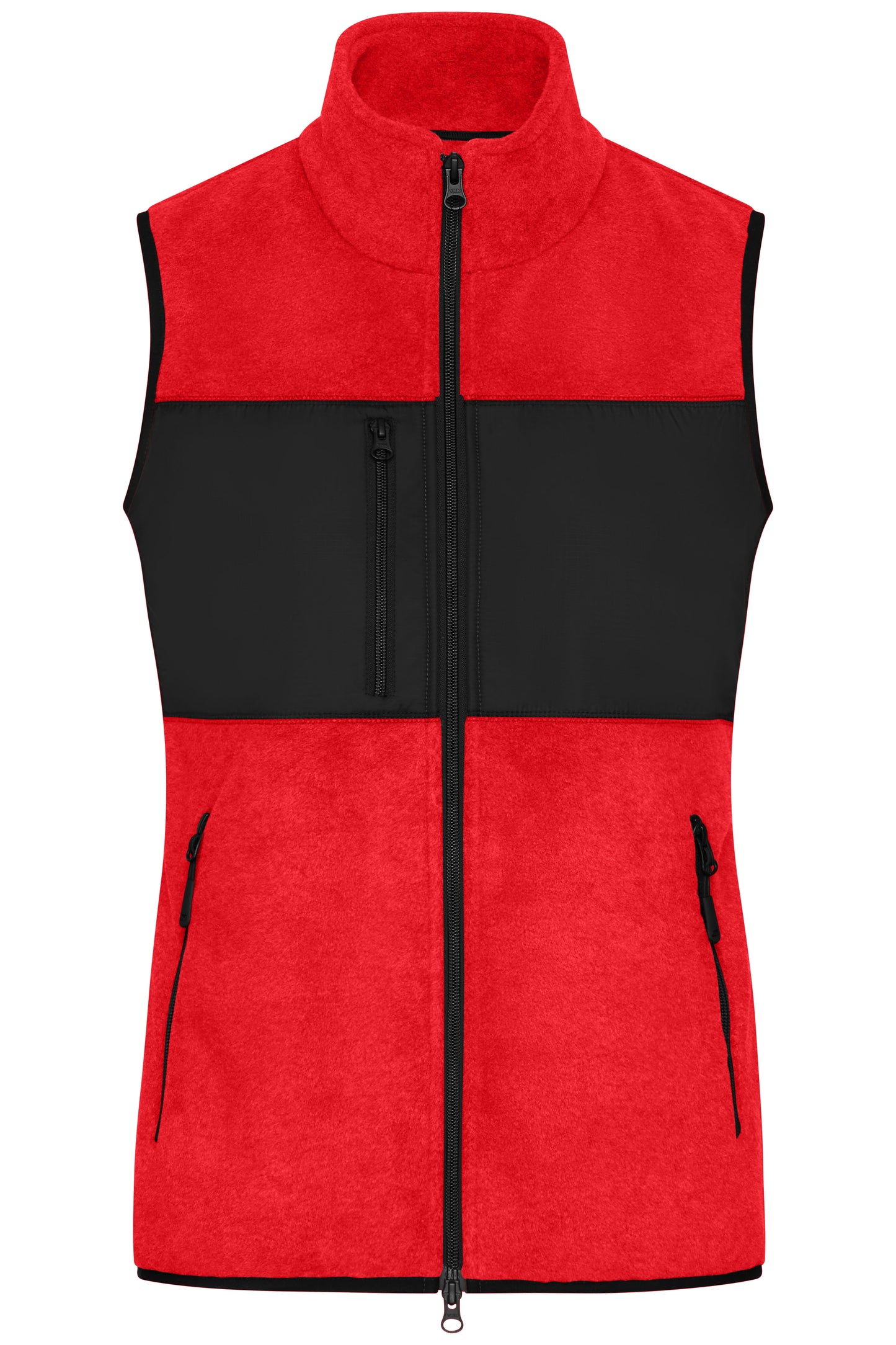 Ladies´ Fleece Vest in Red, Größe XXL