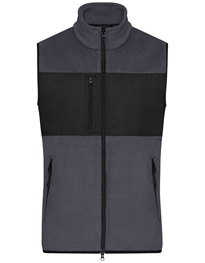 Men´s Fleece Vest in Carbon, Größe 3XL