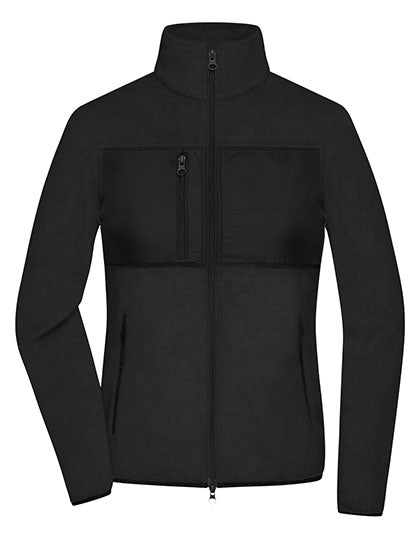 Ladies´ Fleece Jacket in Black, Größe XXL