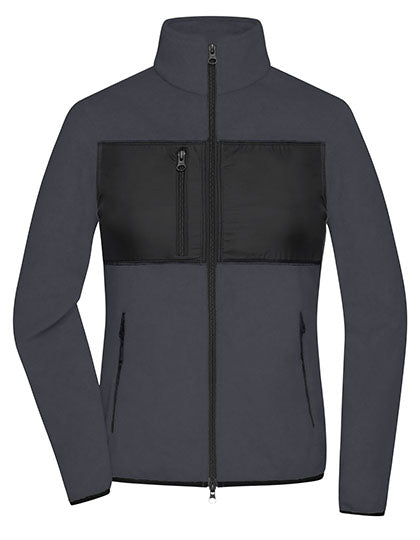 Ladies´ Fleece Jacket in Carbon, Größe XXL