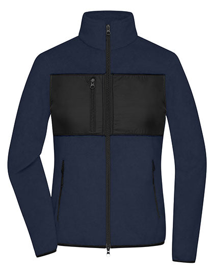 Ladies´ Fleece Jacket in Navy, Größe XXL