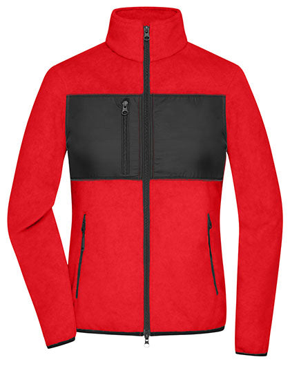 Ladies´ Fleece Jacket in Red, Größe XXL