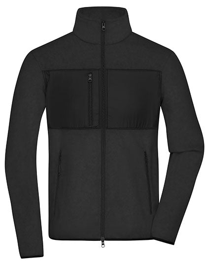 Men´s Fleece Jacket in Black, Größe 3XL