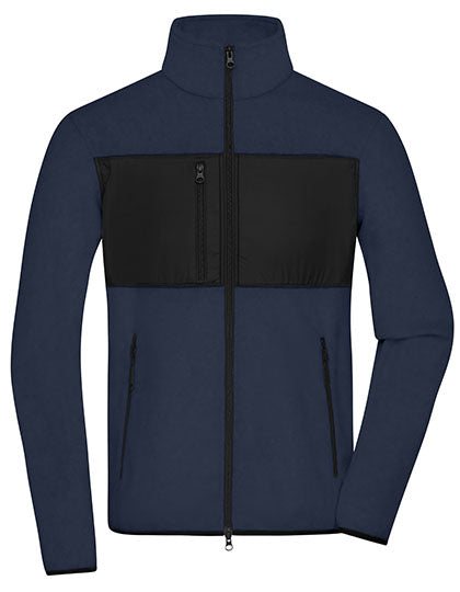 Men´s Fleece Jacket in Navy, Größe 3XL