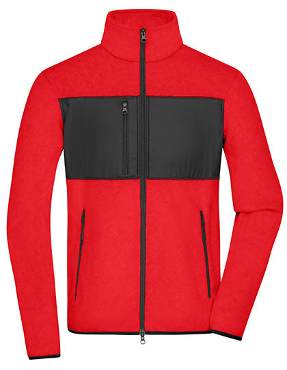 Men´s Fleece Jacket in Red, Größe 3XL