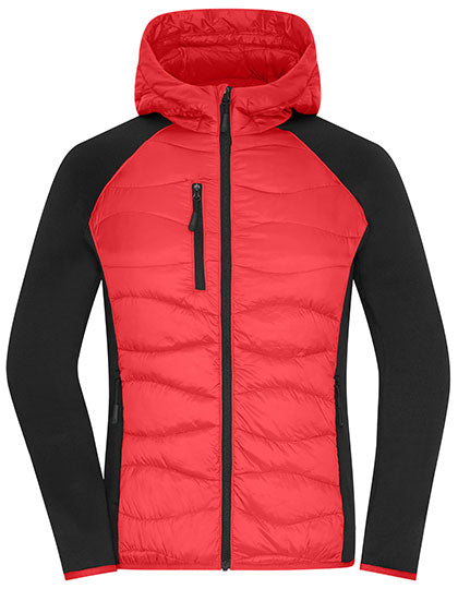Ladies´ Hybrid Jacket in Red, Größe XXL