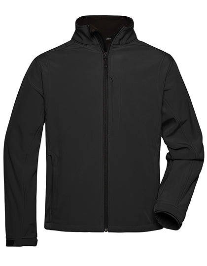 Men´s Softshell Jacket in Black, Größe 5XL