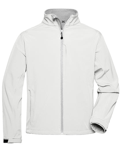 Men´s Softshell Jacket in Off White, Größe 3XL