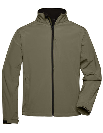 Men´s Softshell Jacket in Olive, Größe 3XL