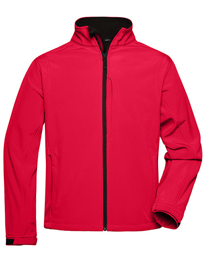 Men´s Softshell Jacket in Red, Größe 3XL