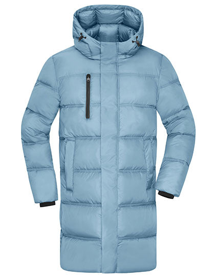 Men´s Winter Short Coat in Milky Blue, Größe 3XL